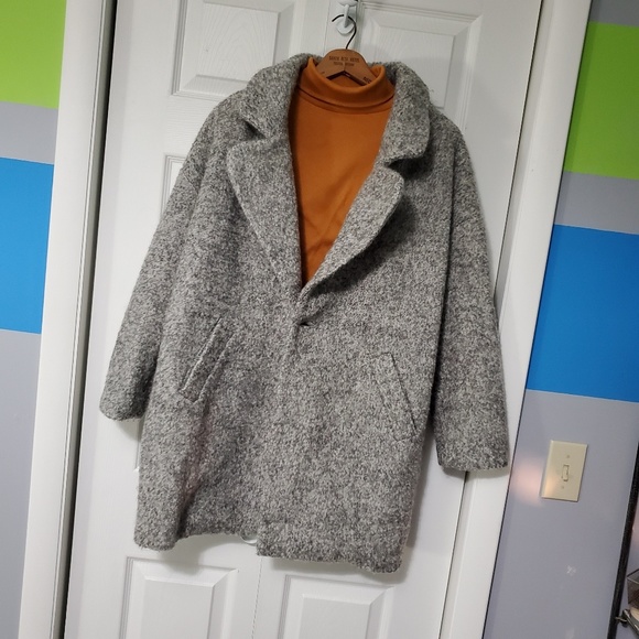 Forever 21 Jackets & Blazers - Forever 21 Wool Blend Tweed Topcoat